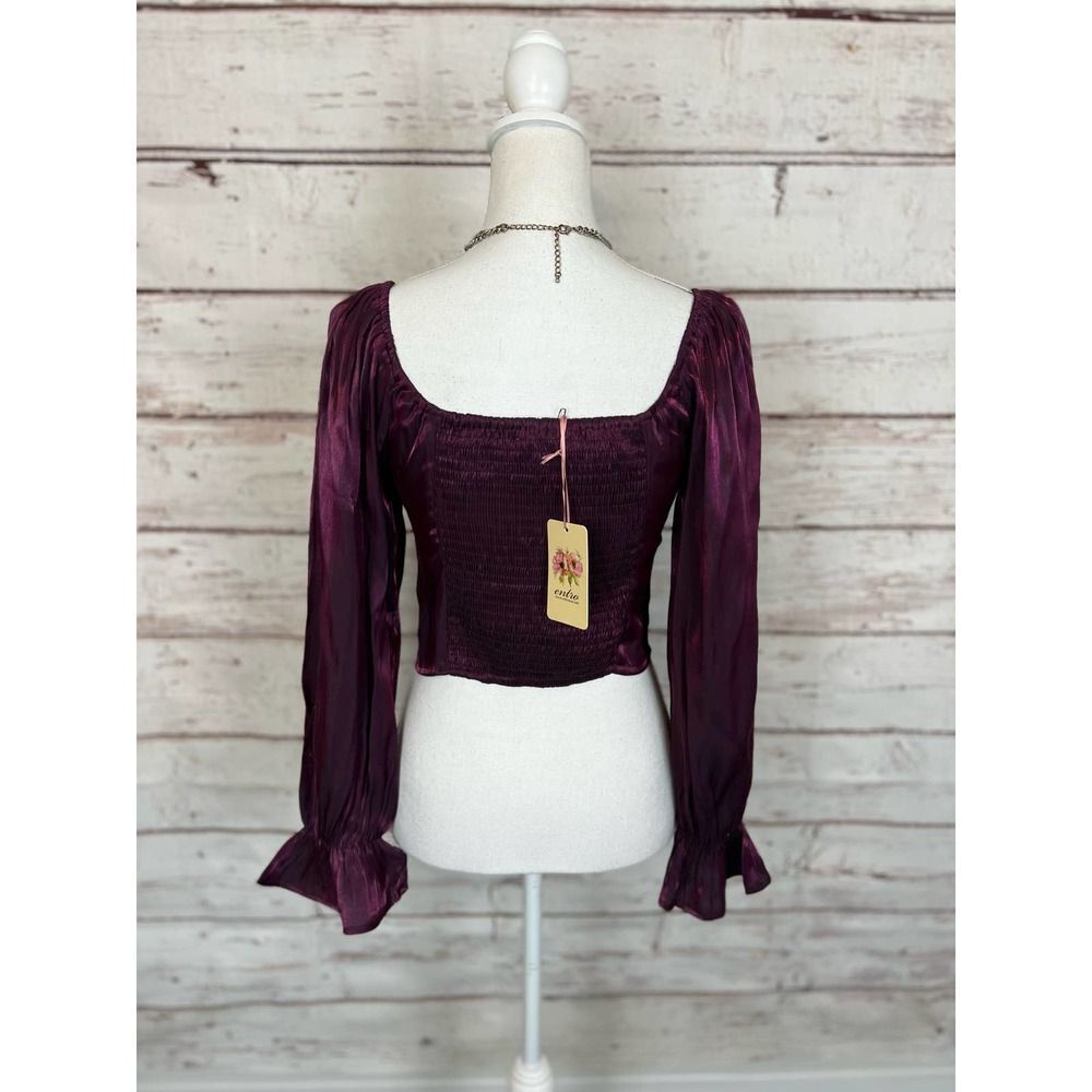 Purple iridescent top NWT Medium - Picture 3 of 7